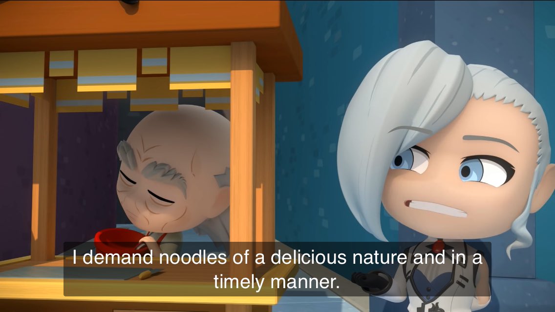 bananasandtuna's tweet image. rewatching rwby chibi and i just realized that winter schnee is a “let me speak to your manager” karen. 😳

tags: #winterschnee #shopkeep #rwby #rwbychibi #roosterteeth