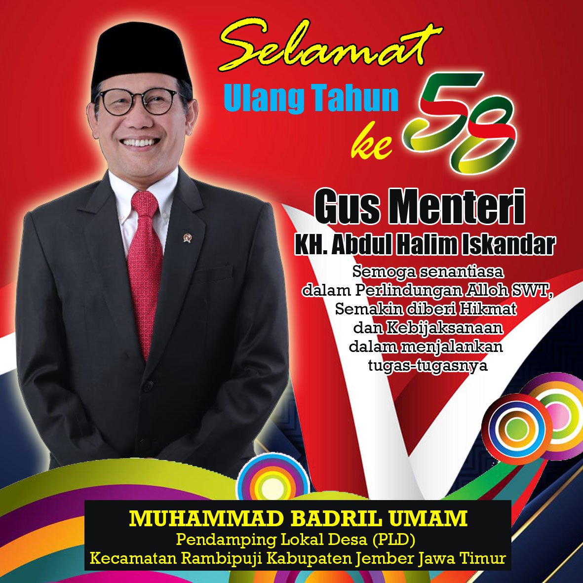 Agus52948735's tweet photo. #Harlah58GusHalim
#tppijatim
#tppijember
@jokowi 
@halimiskandarnu 
@anwsanusi
@malik_haramain
@imansyukri
@taufikmadjid71
@fachrilabalado 
@azzameldzikrie 
@tppkemendes 
@KemenDesa
@kpw4jatim
@ahmad_dewanto 
@bakronhadi80 https://t.co/enI0aVGuLP