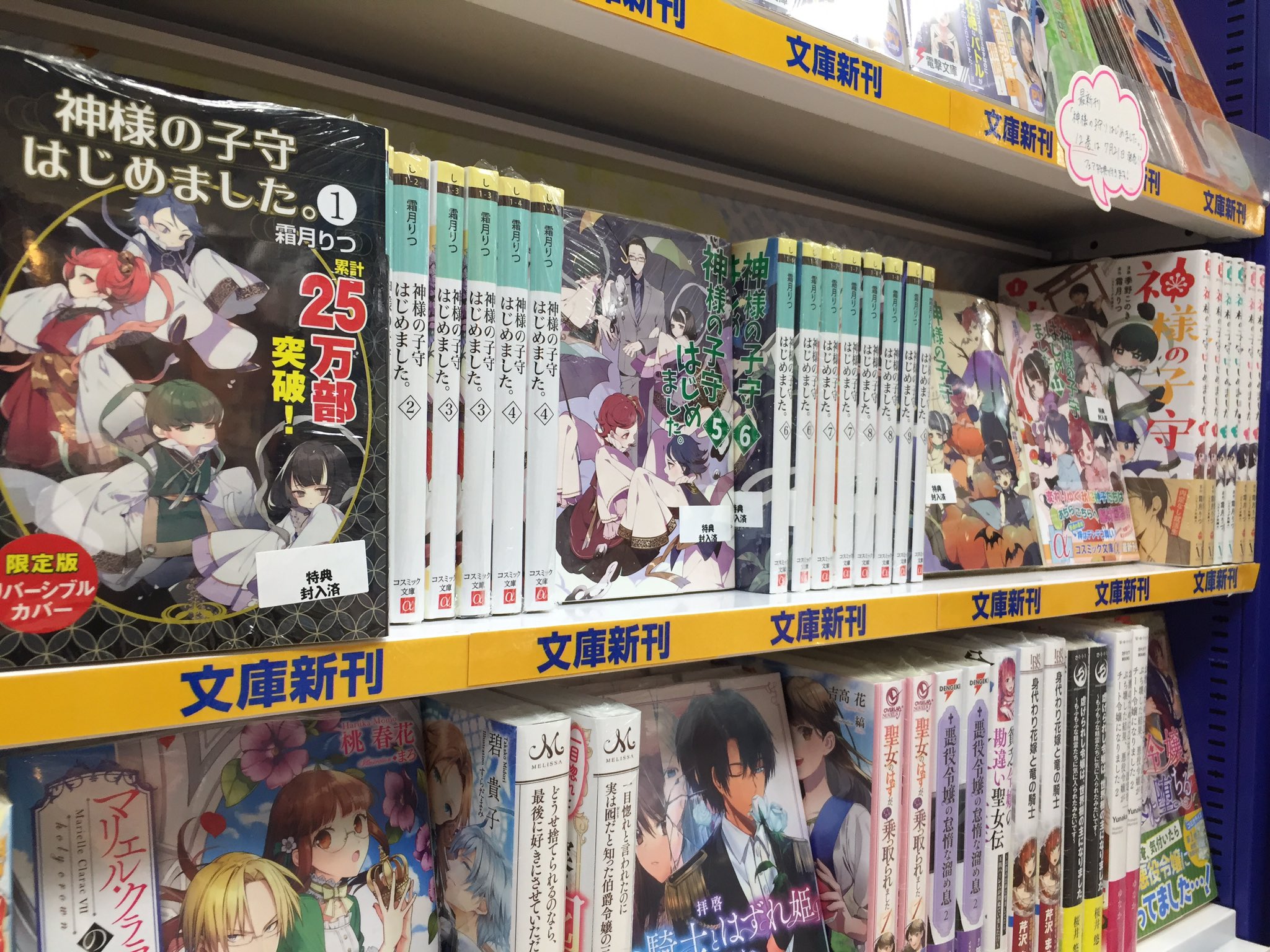 アニメイト渋谷 ヴィジュアルプリズン アニメイトオンリーショップ開催 書籍フェア情報 霜月りつ 先生人気シリーズ 神様の子守はじめました シリーズ最新刊 12巻発売記念フェアが当店でも開催シブ 一足先に既刊を展開中シブ 最新刊