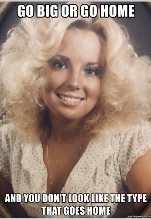 LZumd's tweet photo. Had a good laugh today at my 80’s Aqua Net self! #80shair https://t.co/XZjcw6nxDP