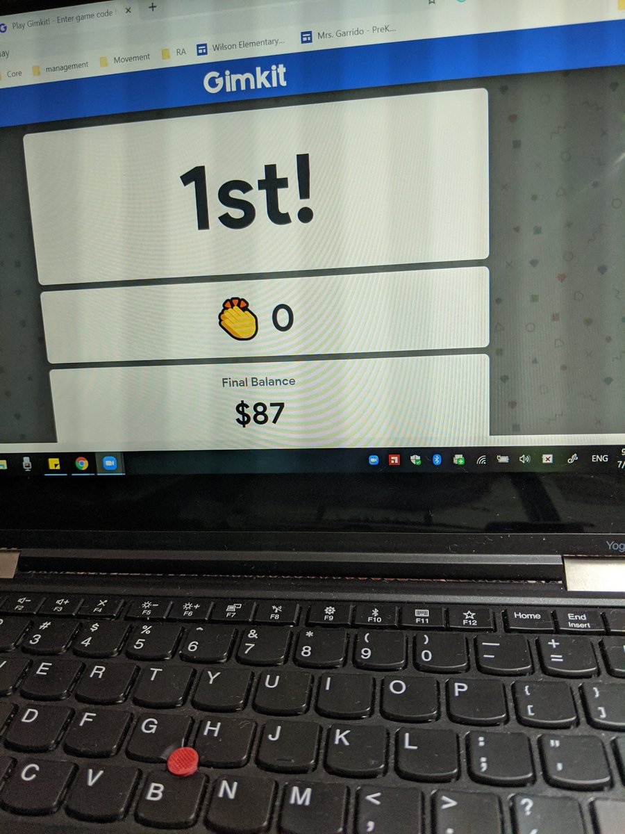 YosieGarrido's tweet image. Design &amp;amp; Delivery day 1 today @cfisd_ql  This is what #learningfromhome @CFISDWilson looks like!  So much fun 😀🎉 I got 1st place playing #gimkit it surprised me☺️ #QLFORALL