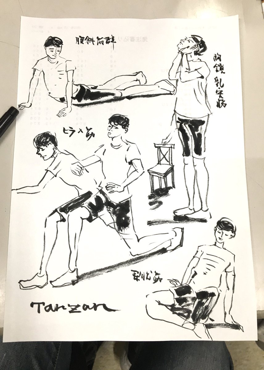 昼休み10分スケッチ。
今日は「Tarzan」別冊。
自律神経を整えるトレーニングより。
私は時間内に何人描けるかトレーニング。こうしていつか踊り子さんらを描けるようにトレーニングを続けます。
