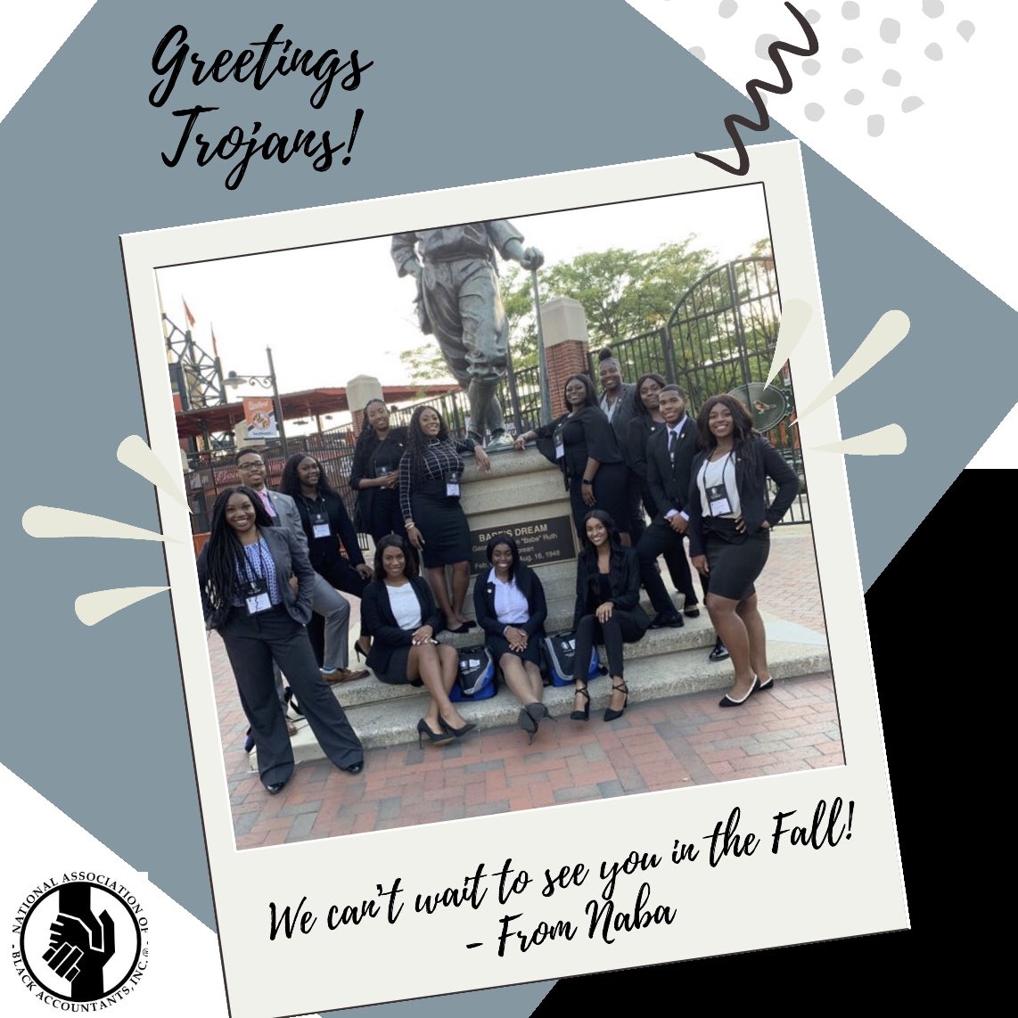 naba_vsu's tweet photo. @callmegisele Hi Trojans, NABA is a great academic organization to join! Especially if you are a Business major! We seek to assist with the professional development &amp; networking opportunities for ALL majors🤩 can’t wait to see you all in the fall! Follow us on IG &amp; Twitter: @naba_vsu https://t.co/ChcDEigqc6