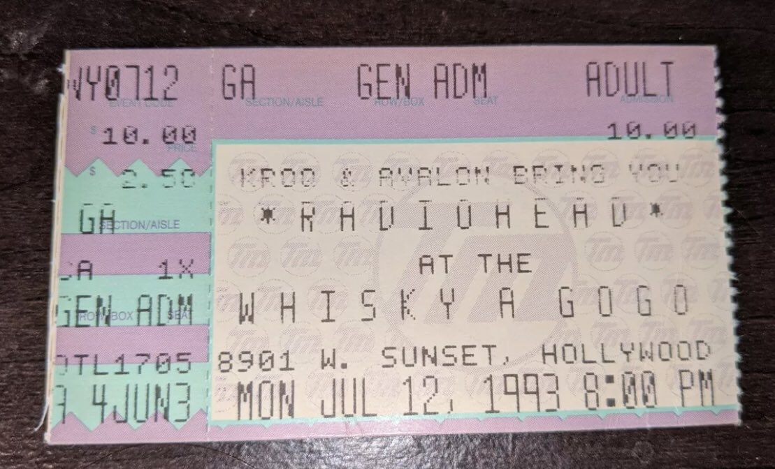 TheWhiskyAGoGo's tweet photo. #radiohead https://t.co/hnhE3AH9Ub