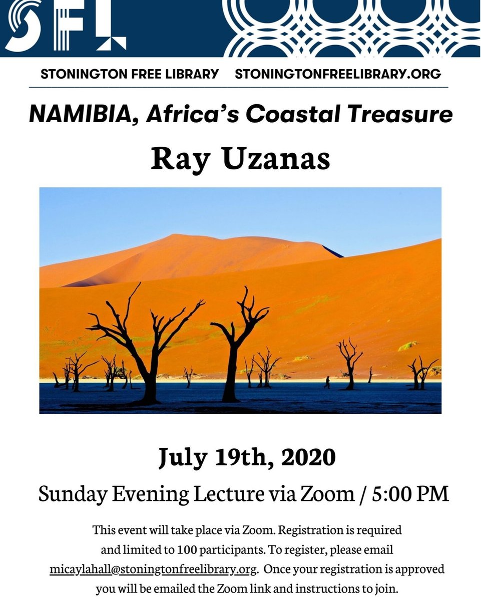 StonLibrary's tweet image. A great program next Sunday!  You do not want to miss this!  Send an email today to reserve your spot. #Sundaylecture #stoningtonfreelibrary #rivertoriver #accessforall #morethanbooks