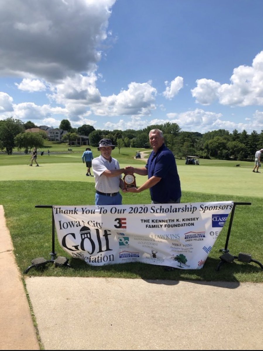 IowaCityGolf's tweet photo. Congrats to Joe Cullen on winning the Iowa City Senior Am! He shot a 2 day total of 145 at Pleasant Valley and Brown Deer. Way to go Joe! https://t.co/pyGpKuqnEA