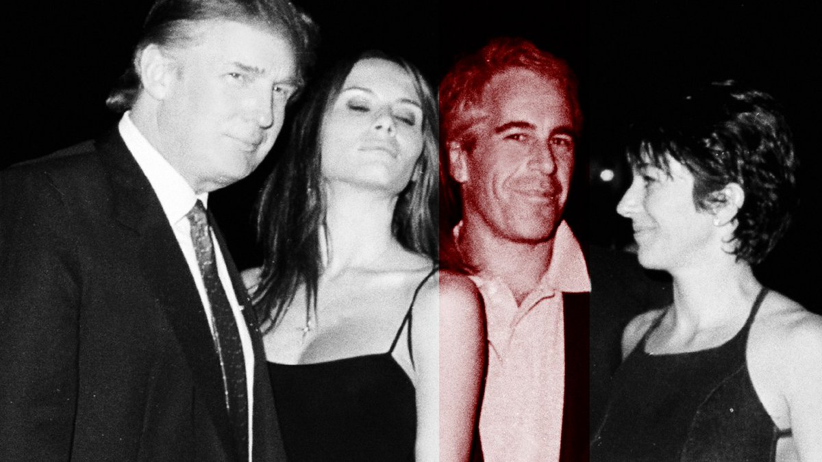 sinsexsoul's tweet photo. @POTUS seems to know epstein quite well...
and oh look a old magazine photo with #pedopotus, melania, #pedoepstein and #pedomaxwell a one big happy child trafficking family. 

those that shall SEE shall SEE... https://t.co/zjDmvEVPNI