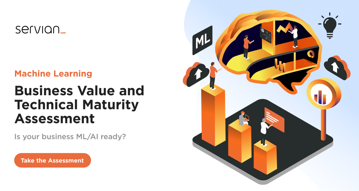 What's your team's ML maturity? Does ML drive business value? Is your team ready to deploy and scale ML models? Take this quick, online assessment to find out. 
hubs.ly/H0ssWjQ0

#machinelearning #ml #mlops #datascience #dataengineering #ai #analytics #weareservian
