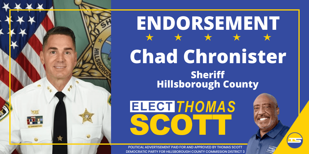 ElectTScott's tweet photo. It is appreciated to have received the endorsement of Sheriff Chad Chronister. The Sheriff has built bridges of service into our communities. I am very pleased to have him as an endorsed supporter.
#District3 #ElectThomasScott #RecognizedExperience #ProvenLeadership #Tampa https://t.co/BJMEsobYPn