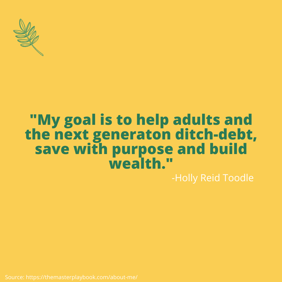 wetalkmoney_'s tweet photo. WTM Member Spotlight: Holly Reid Toodle, Founder of The @MasterPlaybook, LLC
Check Out Holly's Bio on the WTM website
https://t.co/xp7xItsrhi
#womxntalkmoney #femalefounders #femaleentrepreneur #financialprofessionalsofcolor #blackfinancialprofessionals https://t.co/RU0CuXYtte