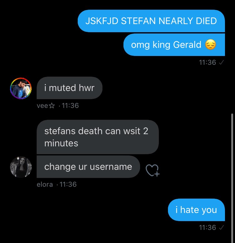 not the subject but elora talking about tvd is something