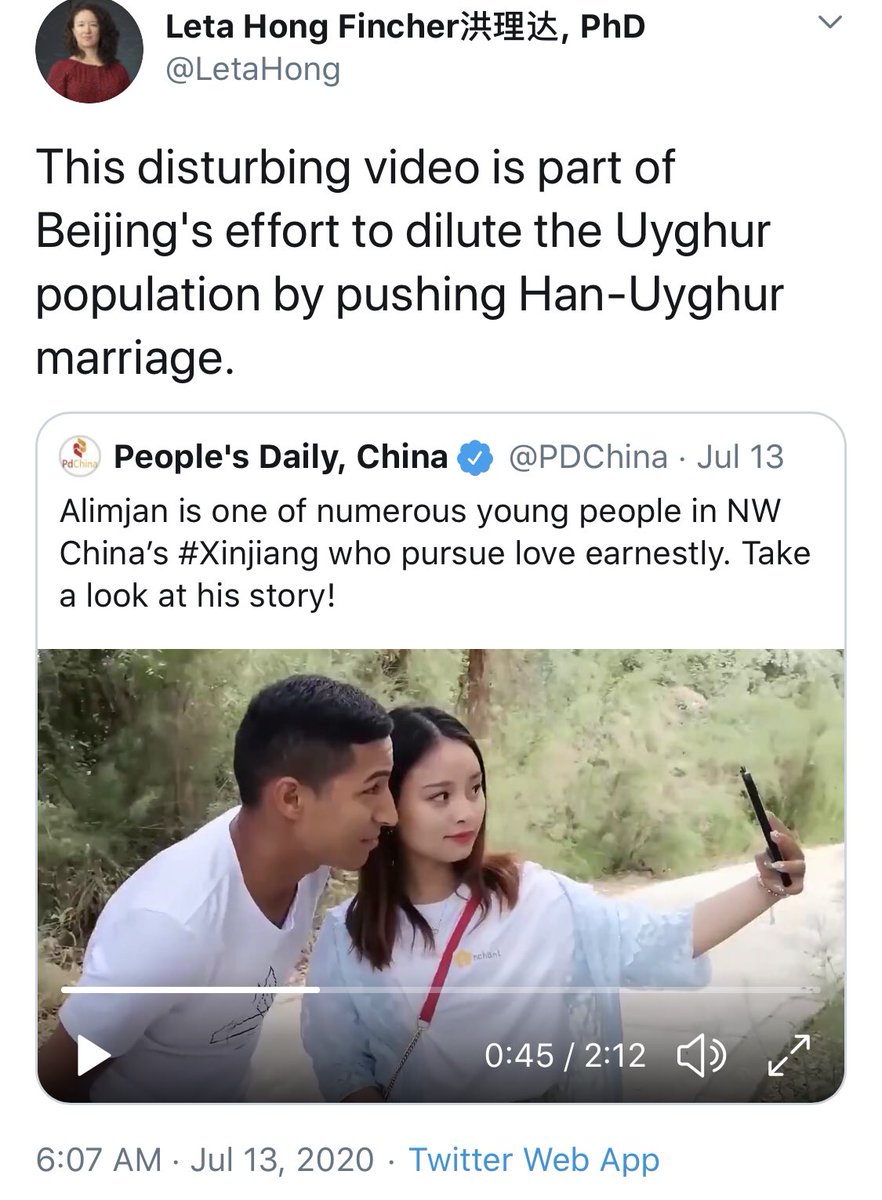 CarlZha's tweet photo. “Race-mixing is disturbing” 

Tell us how you really feel abt your White father marrying your Chinese mom, Leta? https://t.co/82L1eoOVLK
