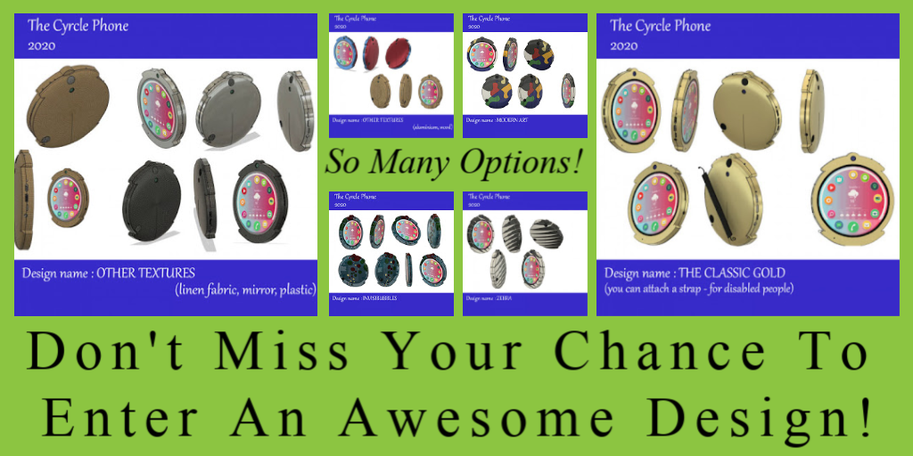 CyrclePhone's tweet photo. We Have Moved! Find us @TheCyrclePhone 

There you can check out this new design created and submitted to our Enclosure Contest by Bertat (MyMini Factory username: oneoz). As well as all the other excitement. Don't miss your chance to join the fun!
*Submissions close July 31st! https://t.co/f29GfjCcjt
