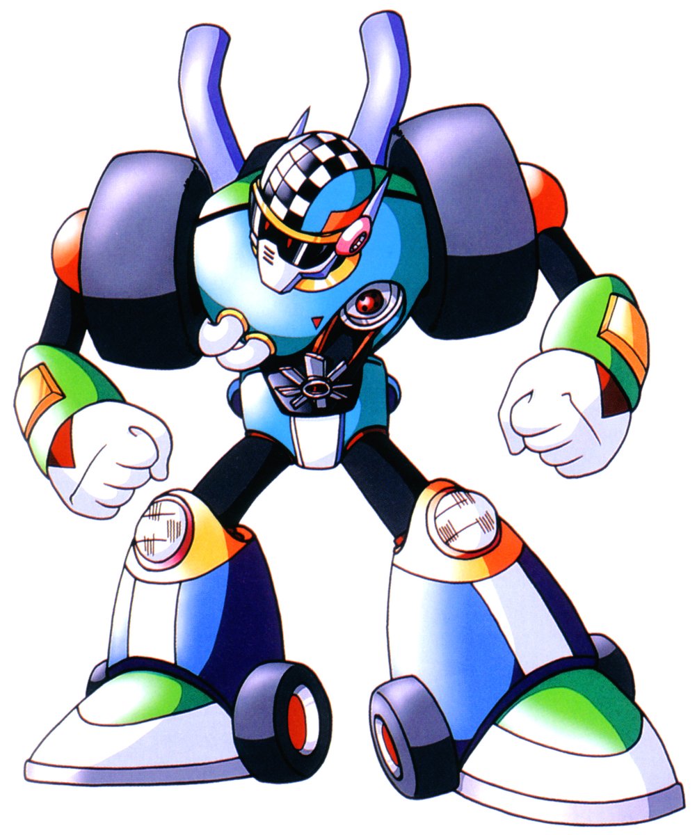 JokerMain2020's tweet photo. @DEATHBATTLE Not gonna lie, but if you ever take suggestions for a future Death Race, Megaman (classic series) has a few speedy Robot Masters willing to race to the death!

Quickman
Chargeman (train)
Turboman (racecar)
Nitroman (motorcycle) https://t.co/Qp5xScNqug