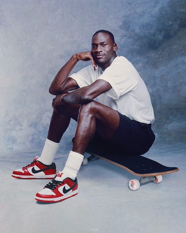 nicekicks's tweet photo. If MJ had his own skate trick what would it be called? https://t.co/v7n4u4rJrt