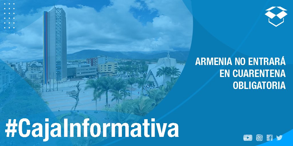 #CajaInformativa | 🏢👨🏻‍💼 Armenia no entrará en cuarentena obligatoria, así lo afirmó el alcalde encargado del municipio, Jorge Ospina. Debido a la baja cifra de contagios no es necesario este tipo de confinamiento.
