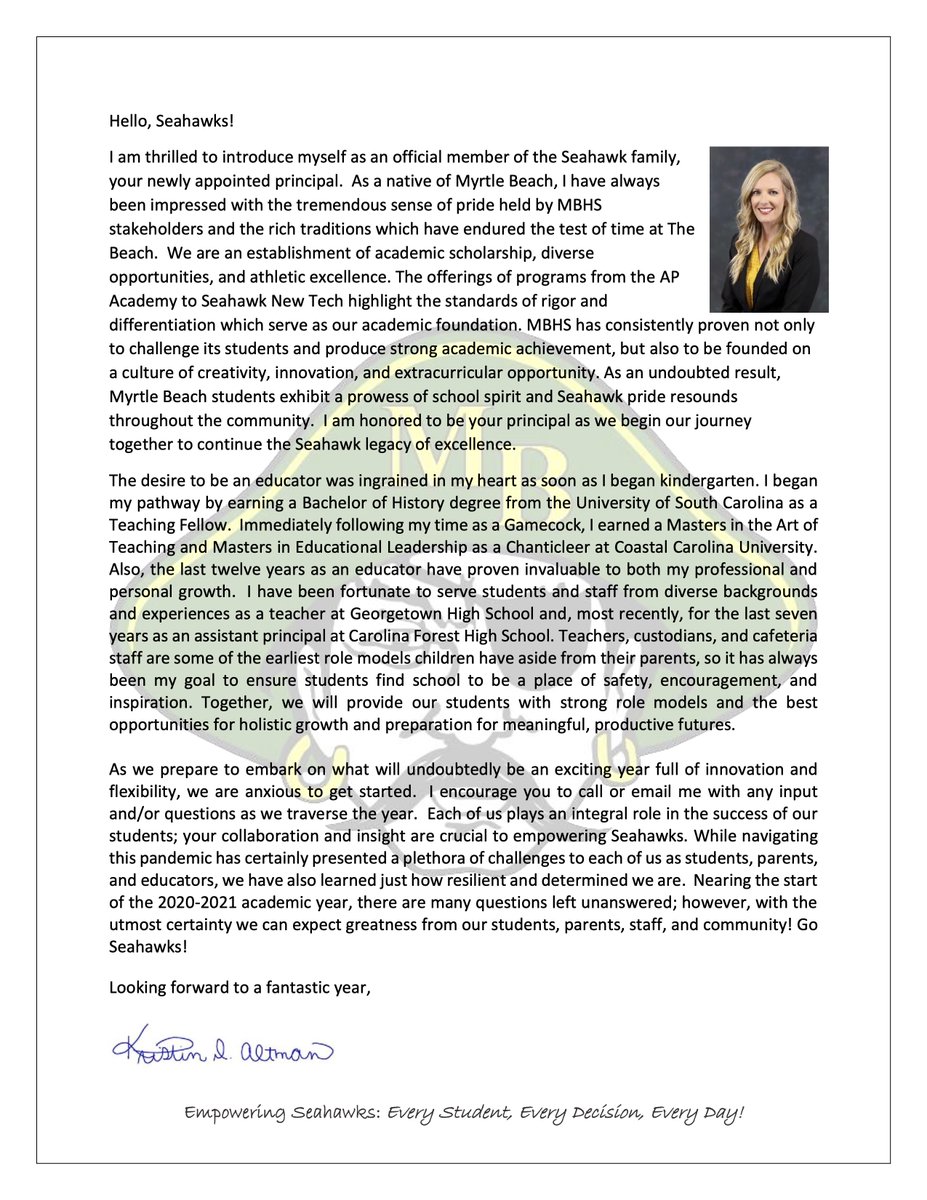 Myrtle Beach High School tweet media