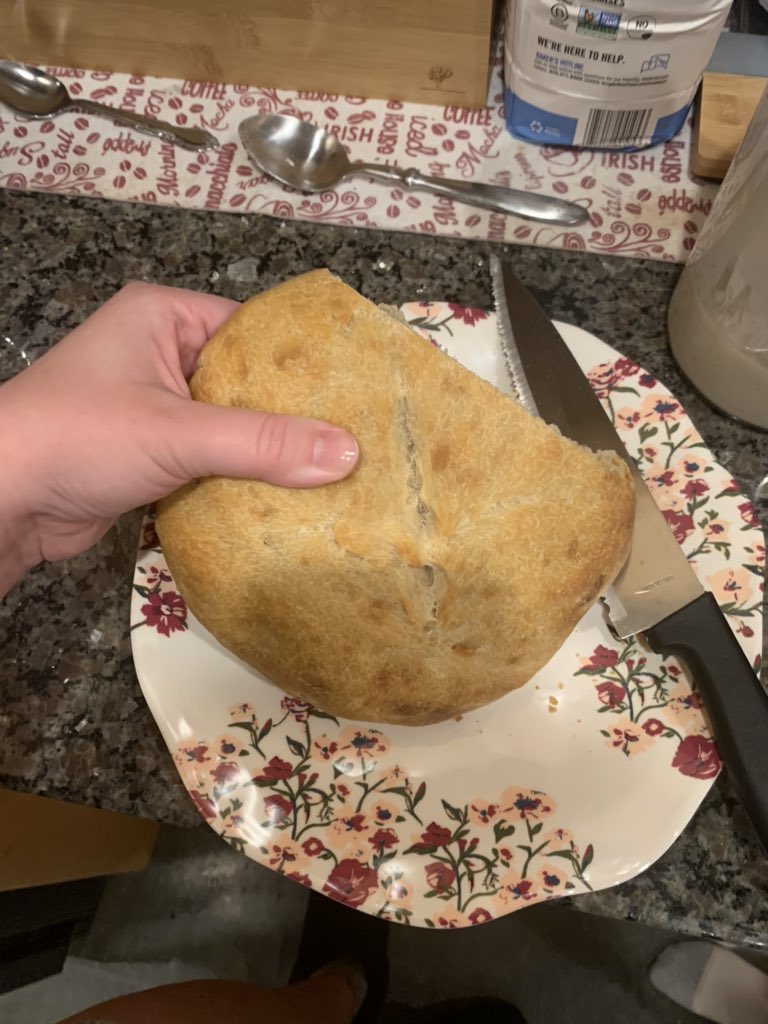 I’ve started my bread making adventure for anyone that cares!! It started at 8am and ended at 1am with some cheese looking funky bread