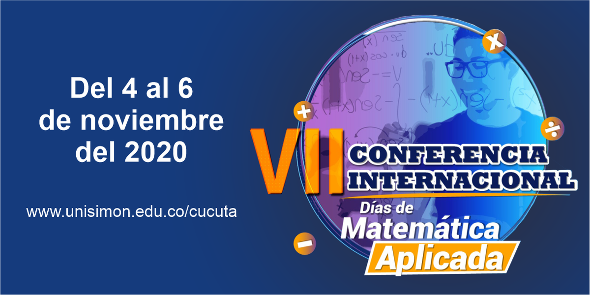 FORISTOMFound's tweet photo. Los invitamos a participar en el VII Conferencia Internacional Días de Matemáticas Aplicada 🤓 evento académico organizado por la @unisimoncucut  y apoyado por nuestra fundación ☺️.

Más información 👉 https://t.co/rylqKLM4Vr

@SocColMat #acofacien #siam #maths #academic https://t.co/PcHTCb5WpT