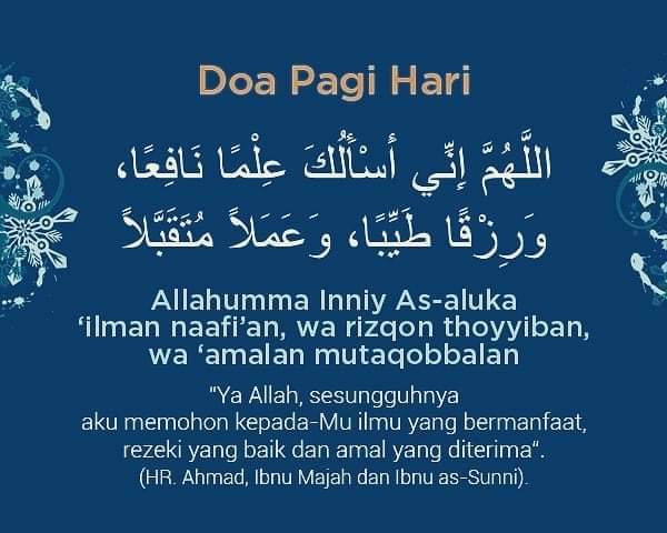 LSSurakarta's tweet photo. Selamat pagi 🤗🤗🤗
Selamat beraktivitas
Jangan lupa berdoa dulu yaa sebelum beraktivitas.
Bismilahirrahmnirrahiim...
"Allahumma ìnnì as aluka ‘ìlman naafì’aan wa rìzqan toyyìbaan wa ‘amalan mutaqabbalaan."
#lsquote
#lssurakarta
#laskarsedekah
#sedekahonline https://t.co/UH8qG60PgG