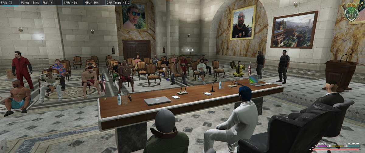 trollcityrp's tweet photo. Reunião da prefeitura com os moradores da Troll City. 

#trollteam #trollcity #roleplay #GTAV 
@trollteamsports https://t.co/GPVu5B7MaY