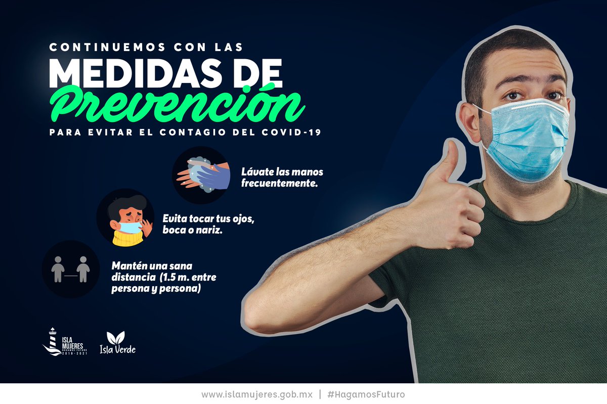 juancarrillo58's tweet photo. Ante la #NuevaNormalidad lo mejor es seguir tomando en cuenta las medidas de prevención e higiene recomendadas por la Secretaría de Salud.

@SESA_QROO 
#JuntosSaldremosAdelante https://t.co/1kyxf1si51