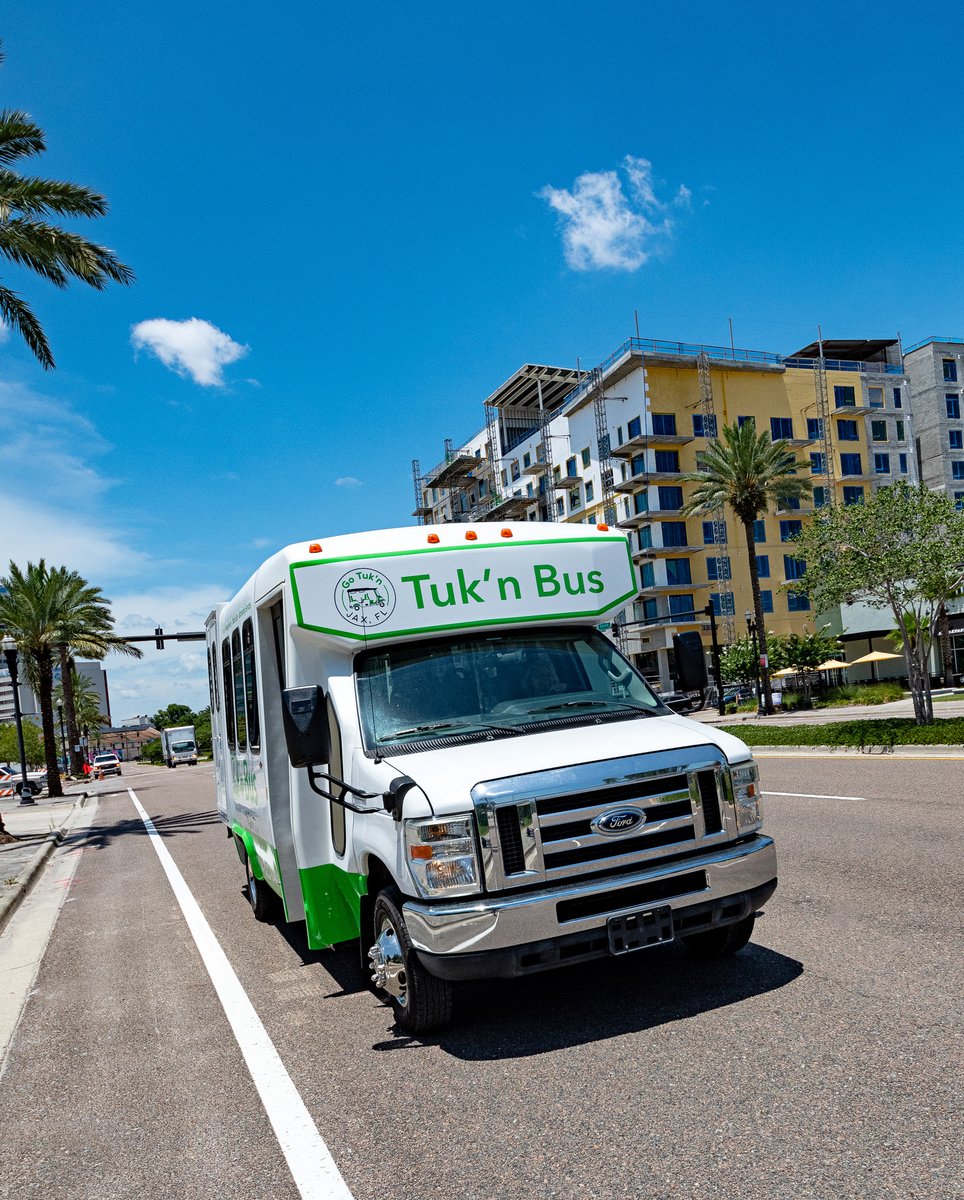 GoTukn's tweet photo. Tuk’n Ride pay-to-ride shuttle services is available in Downtown-/Riverside Monday to Friday 11 am to 2 pm. Avondale on Friday/Saturday 4:30 to 10 pm.
Book a ride on the Tuk’n Rude app! Starts at $2 per trip.
#gotukn #tuknride #tuknbus #jaxtuktuklife https://t.co/eXk69pPaI7