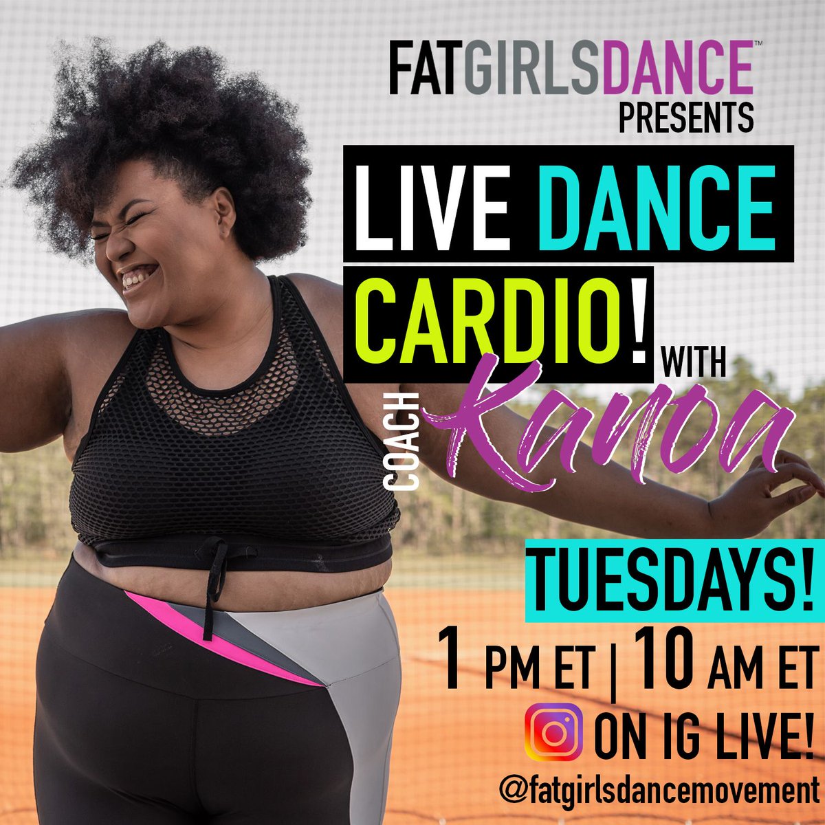 We are SOOO psyched to be partnering with Coach, adventure junkie and bad ass @kanoagreene to bring you WEEKLY Live Dance Cardio Sessions on IG Live. We all should be moving for fun and because it feels good.  ABSOLUtELY Free! 
See you tomorrow, Queens!