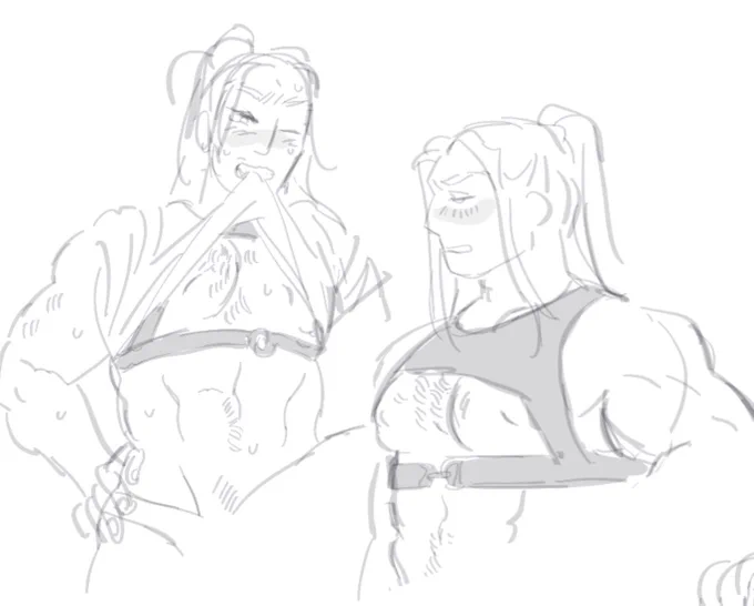 Nei mingjue and lan xichen content I drew held at gunpoint by @transgirlsqx 