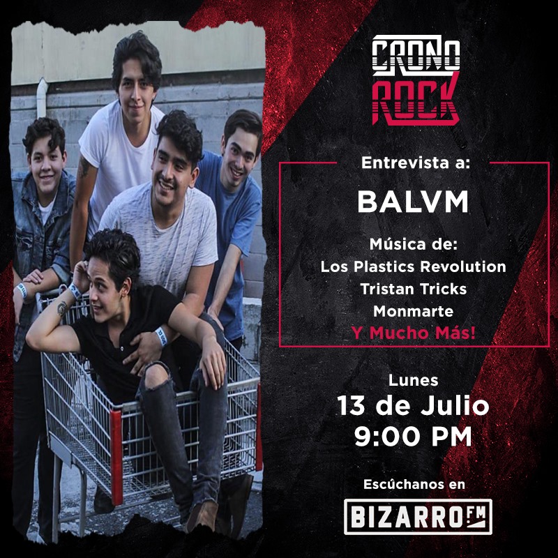 RinconRuidoso's tweet photo. A las 9 empieza Cronorock MX en @bizarrofm, hoy vamos con entrevista a Balvm, música de Los Plastics Revolution, Tristan Tricks, Monmarte y mucho más!

Descarga la App de Bizarro o escucha directo aquí: https://t.co/YSl5cm2wGY https://t.co/2oMpXcHdhr