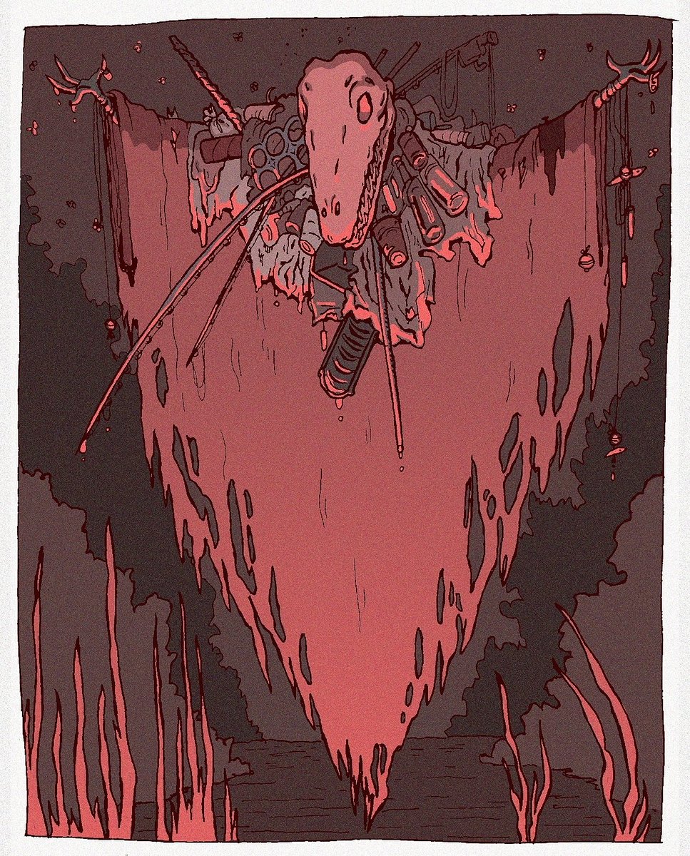 MarisasHorror's tweet image. #OriginalContentArtist I make some original content! Mostly just here drawing the spookiest things I can think of with the occasional OC thrown in there. All ballpoint pen or digital.