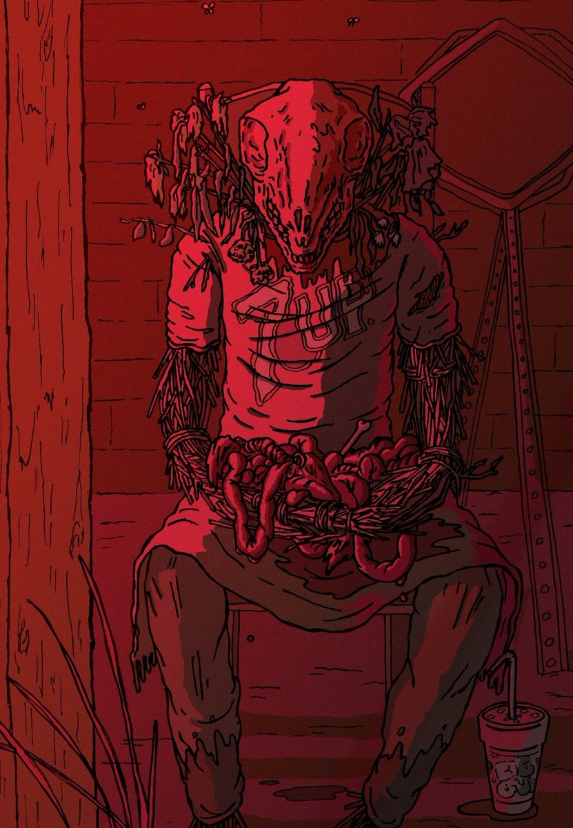 MarisasHorror's tweet image. #OriginalContentArtist I make some original content! Mostly just here drawing the spookiest things I can think of with the occasional OC thrown in there. All ballpoint pen or digital.