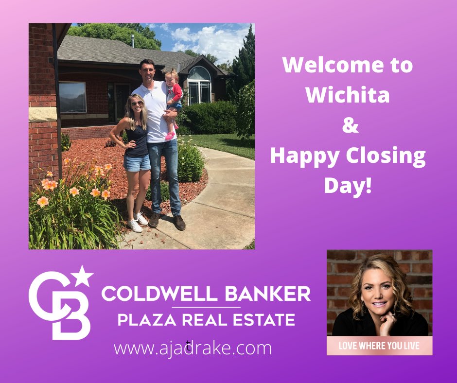 aja_realtor's tweet photo. Happy Closing Day to this amazing family. #bestclientsever #soldbyaja #wichitarealtor #ajalists316 #coldwellbankerplazare #Wichita https://t.co/7gVFy2wIqV