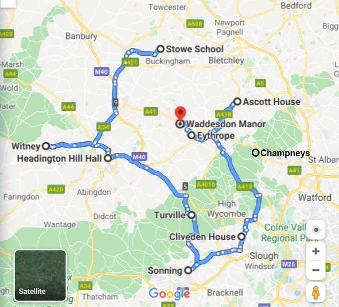 Evelyn & Lynn live in NY, MA, London &  #AscottHouseJacob lives at  #Eythrope & manages  #Waddesdon #JimmySavile preyed at  #ChampneysGhislaine lived at  #Headington nr  #Witney's Chipping Norton Set #Turville has united Sainsburys, Rothschilds, Bouvier-Radziwills, Gettys & Fords
