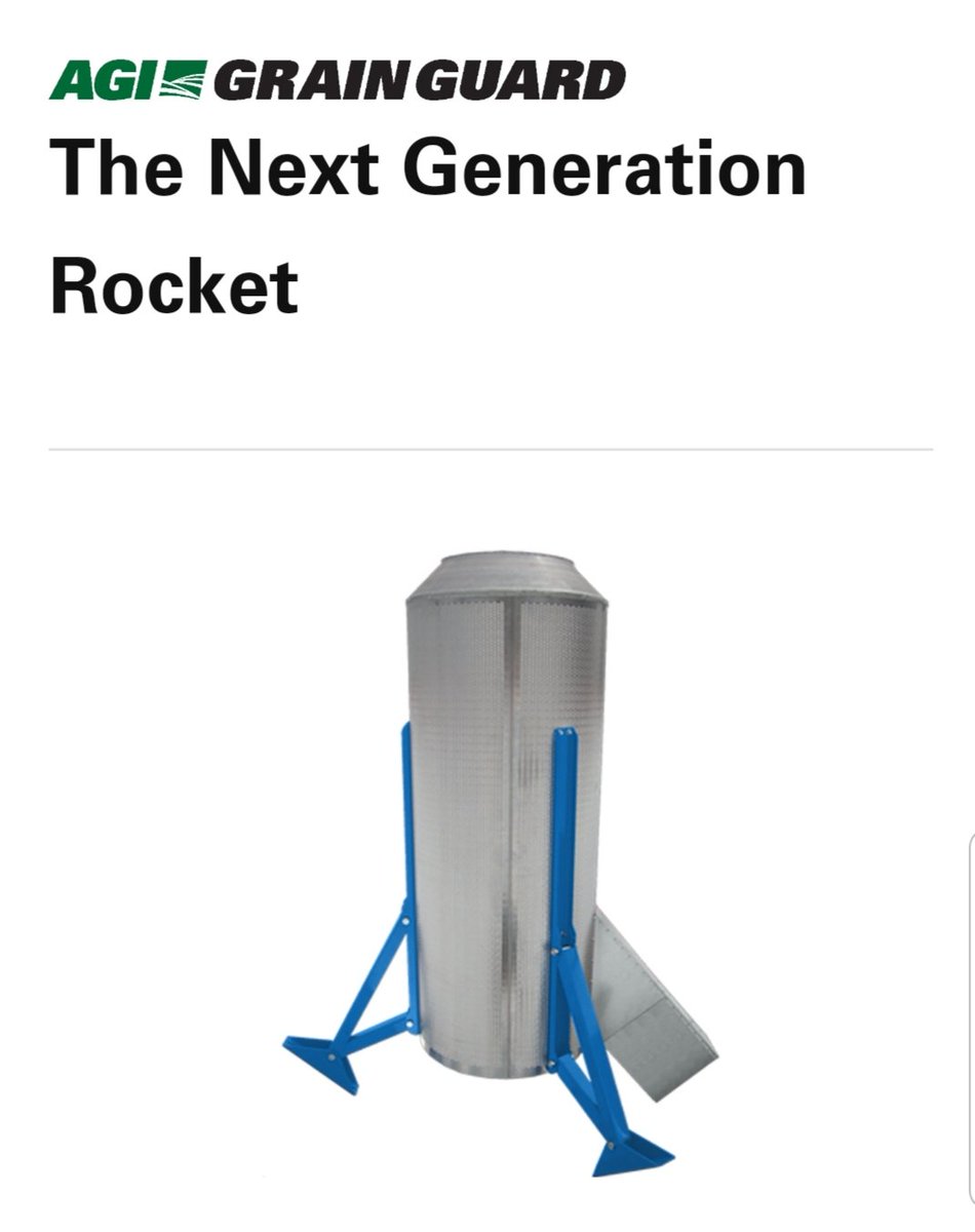 soyoudoyou2's tweet photo. #grainguard #rockets from AGI are a proven #wellbuilt aeration system that pushes air through the centre of a bin
#nogimmicks #downtoearth #itjustmakessense https://t.co/ie3JzGbSGB