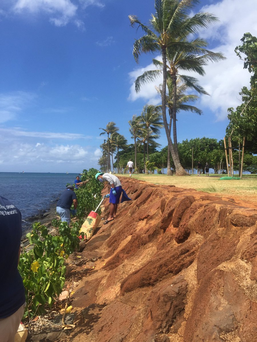 RaphaelatUnited's tweet photo. Mahalo #HNL ohana volunteering 7/11 islandwide beach cleanup w/ Sustainable Coastlines Hawaii♻️kudos UA Catering providing tent, water & snacks! @SustainCoasts #CleanYoBeach #IMUA #BeingUnited #UnitedTogether #WinningTheLines @weareunited @DJKinzelman @ErnieAtUnited @UAjetlagclub https://t.co/rGSmDfC2hc