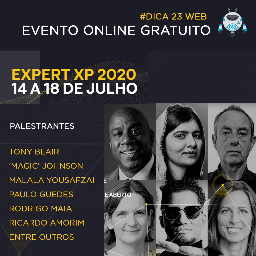 23web_'s tweet photo. 💡 Dica 23 WEB
.
🖥 Evento online e gratuito da XP Investimentos
.
O evento conta a participação de diversos palestrantes famosos.
.
Faça sua inscrição pelo link:
https://t.co/6ZnpdcPLji
.
.
.
.
.
🖥 Visite o nosso site e conheça o nosso trabalho:
https://t.co/3hBamehHfQ https://t.co/N3F0P22Iyk