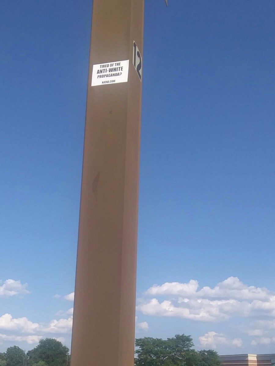EuropeanAssoc's tweet photo. NJEHA activists placed promotional materials around:
--New York, New York
--Maple Shade , New Jersey
--Aquetong, Pennsylvania
--Livingston, New Jersey
#BLMAreBlackLyingMarxists
#DefendWesternCivilization
#StandUpPatriots https://t.co/nBKqYw1dXR
