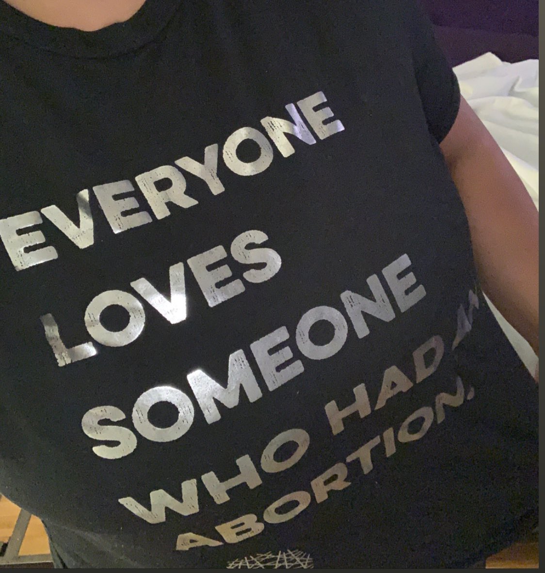 RenittaShannon's tweet photo. 1/2 - Just realized I had this T shirt on all day....

BREAKING: FEDERAL JUDGE THROWS OUT GEORGIA'S ANTI-ABORTION LAW 🔥 

I fought like hell against #hb481 bc I knew #hb481 was legislative garbage written to only to prevent Georgians from getting #abortions they want &amp; need. https://t.co/PIwLde44CF
