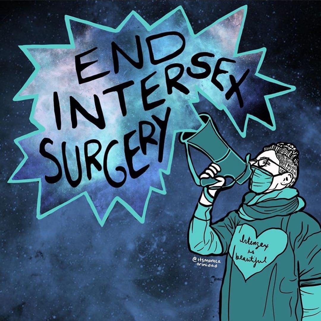 (4/4) I stand with the intersex community. Sign the petition ( https://bit.ly/2DFyCF7 ) and support, follow, direct funds to  @Pidgejen and  @IntersexJustice Artwork by @itsmonicatrinidad  #EndIntersexSurgery  #IntersexJustice  #IntersexRights  #EndIntersexMutilation