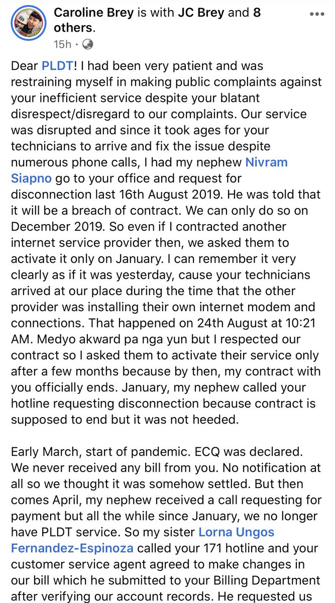 carolinelovesjc's tweet photo. @pldtcares2 Pls help respond to our complaints and live up to your slogan. Show that you really care especially during this pandemic. #PLDTcomplaint #PLDTcustomerservice #PLDT171 https://t.co/sHGaipuaLX