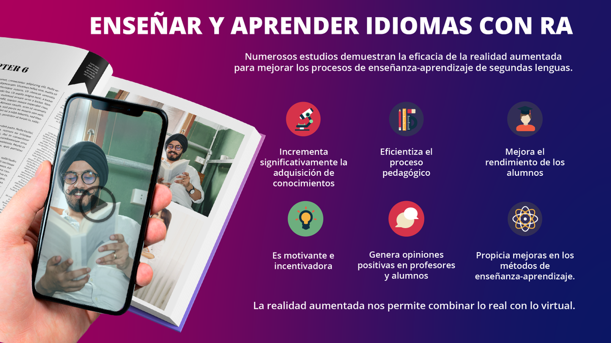 GRECA_MX's tweet photo. Más allá de las palabras. Descubre el poder de la #RealidadAumentada en el proceso de enseñanza-aprendizaje de un idioma. Contáctanos. https://t.co/PsJffHndY2

#ARLanguages #SmarterTeachingBetterLearning #AR #RA #Languages #Idiomas #Tecnología #innovación #academias https://t.co/xNNvy6Ng8E