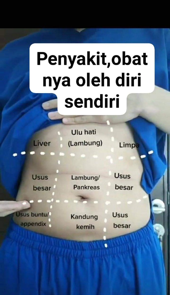بسم اله الرحمن الرحيم

CARI TAU PENYAKIT ANDA DAN OBATI DENGAN CARA INI OLEH DIRI ANDA SENDIRI

1. #Maag
Bukan hanya diakibatkan karena kesalahan pola makan yg tidak teratur, Akan tetapi justru lebih didominasi karena "stress" coba untuk lebih Fress dan memerdekakan  Diri.