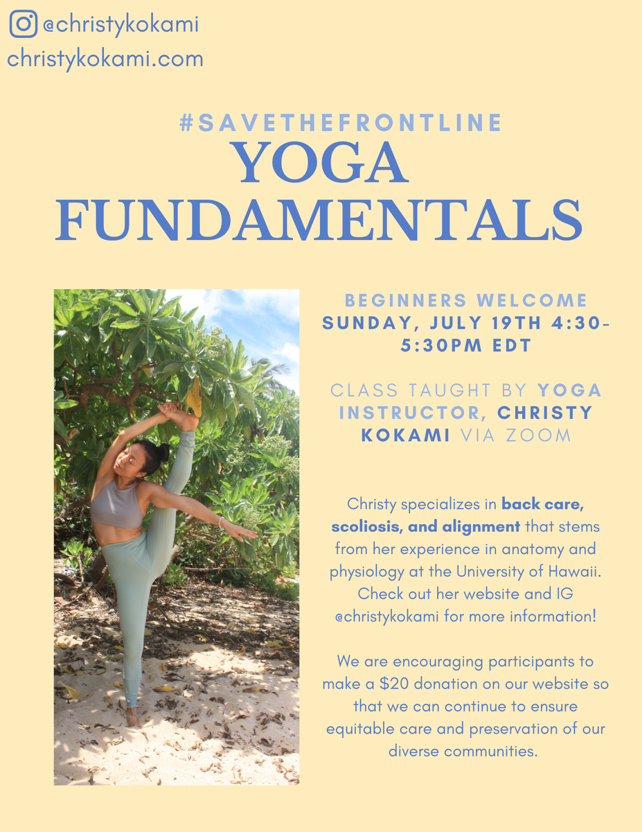 SavetheFrontNY's tweet photo. 5 DAYS LEFT to save your spot and register for our unique Yoga Fundamentals class on Sunday, July 19th @ 4:30PM EDT and from the comfort of your OWN home!

Sage your spot!
https://t.co/UgmbuWhIpF https://t.co/w2Bx2Bgcwz