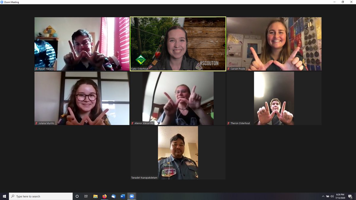 Shoutout to my amazing VP Katie for hosting her first Program specific call tonight! It’s great to see so many enthusiastic Venturers planning for this year ⚜️🏕⚜️