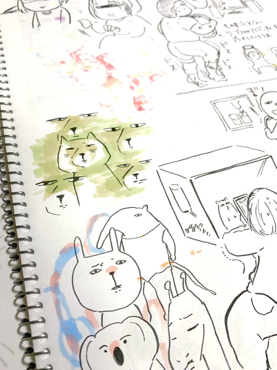 半年ぶりくらいにクロッキー帳使い切りました、またたくさん落書きしよ!! 