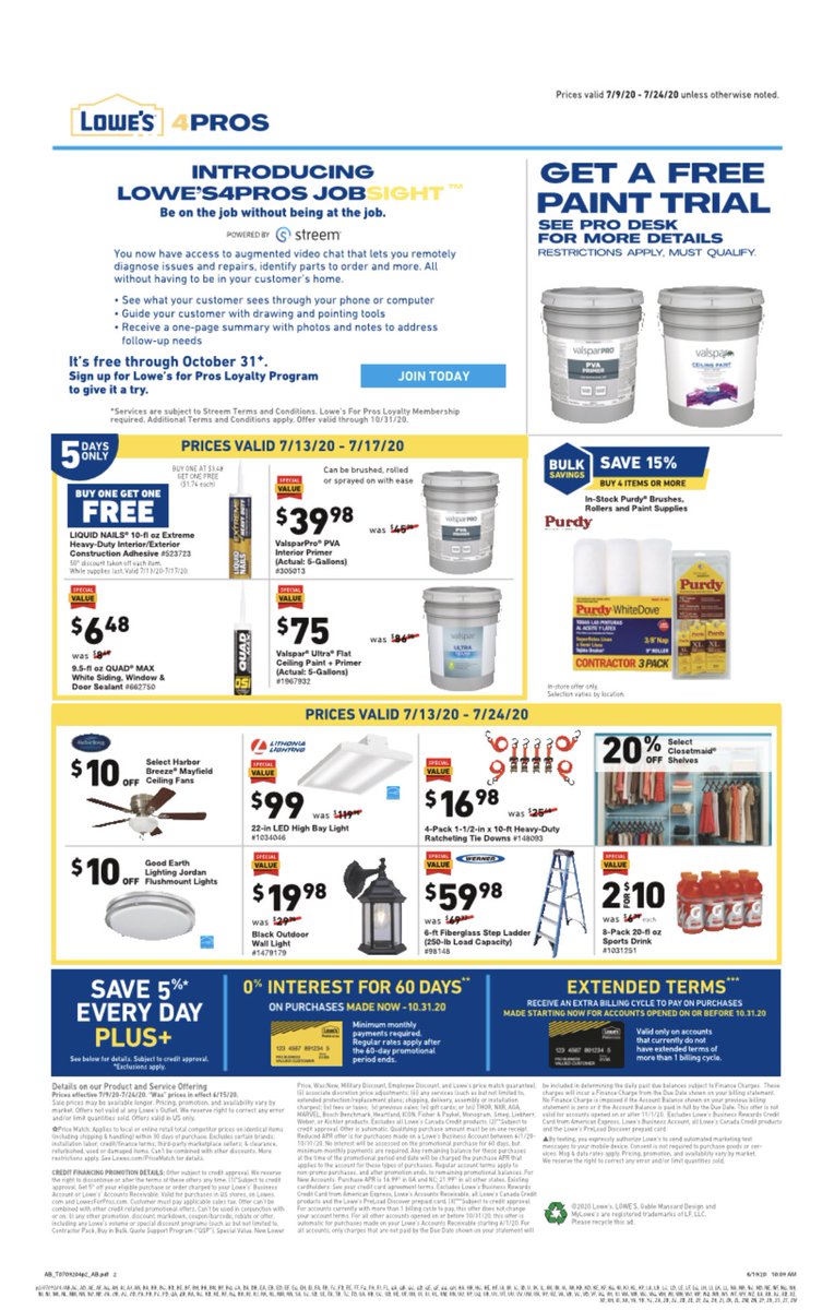 kfloy1's tweet photo. Check out these great deals for our pro customers. Come see my team and let us help you save. #store1037 @BlueBoxR1 @TheBossMan1037 @Wesley_AP1037 https://t.co/RXZKgGBja5