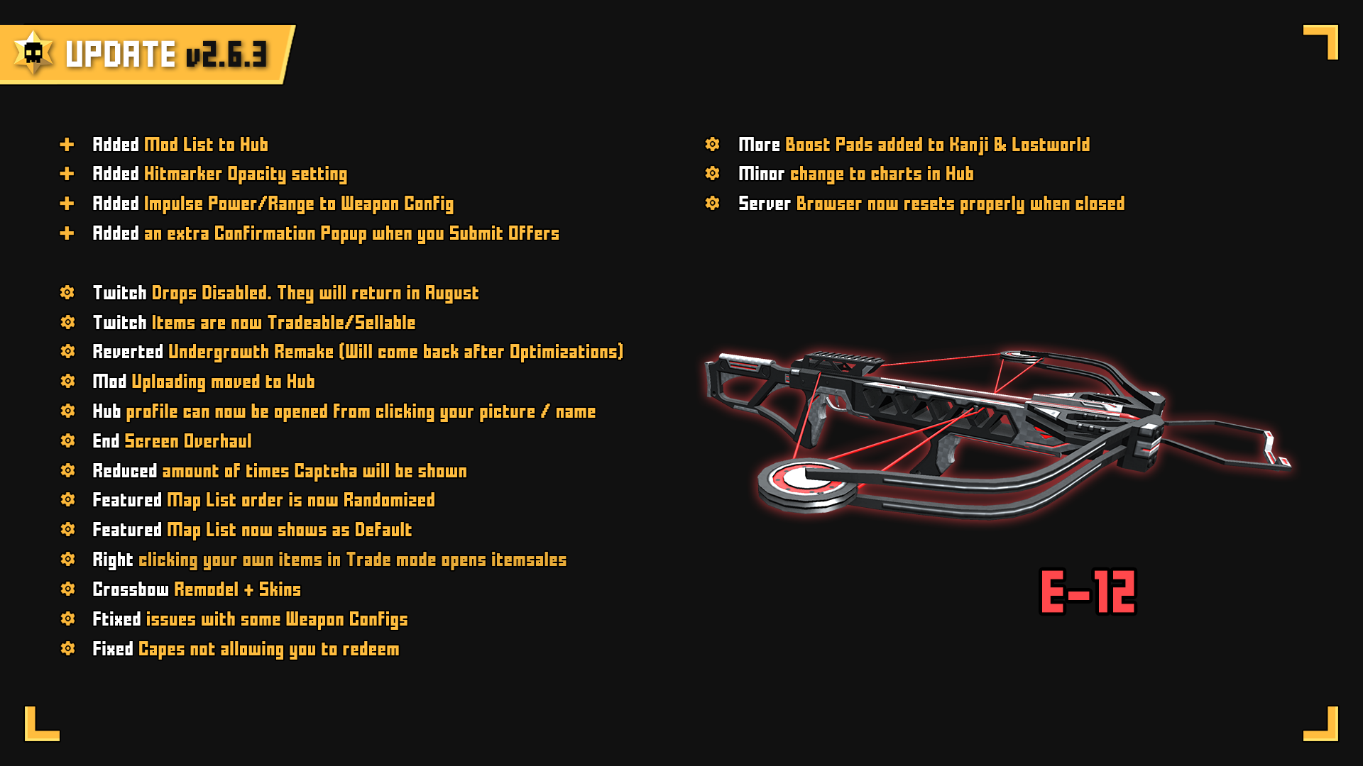 Krunker Io New Update Is Live Twitch Drops Disabled Crossbow Remodel Skins Check It Out Krunker Game Krunker Io New Update Is Live Twitch Drops Disabled Crossbow Remodel Skins Check It Out Krunker Game