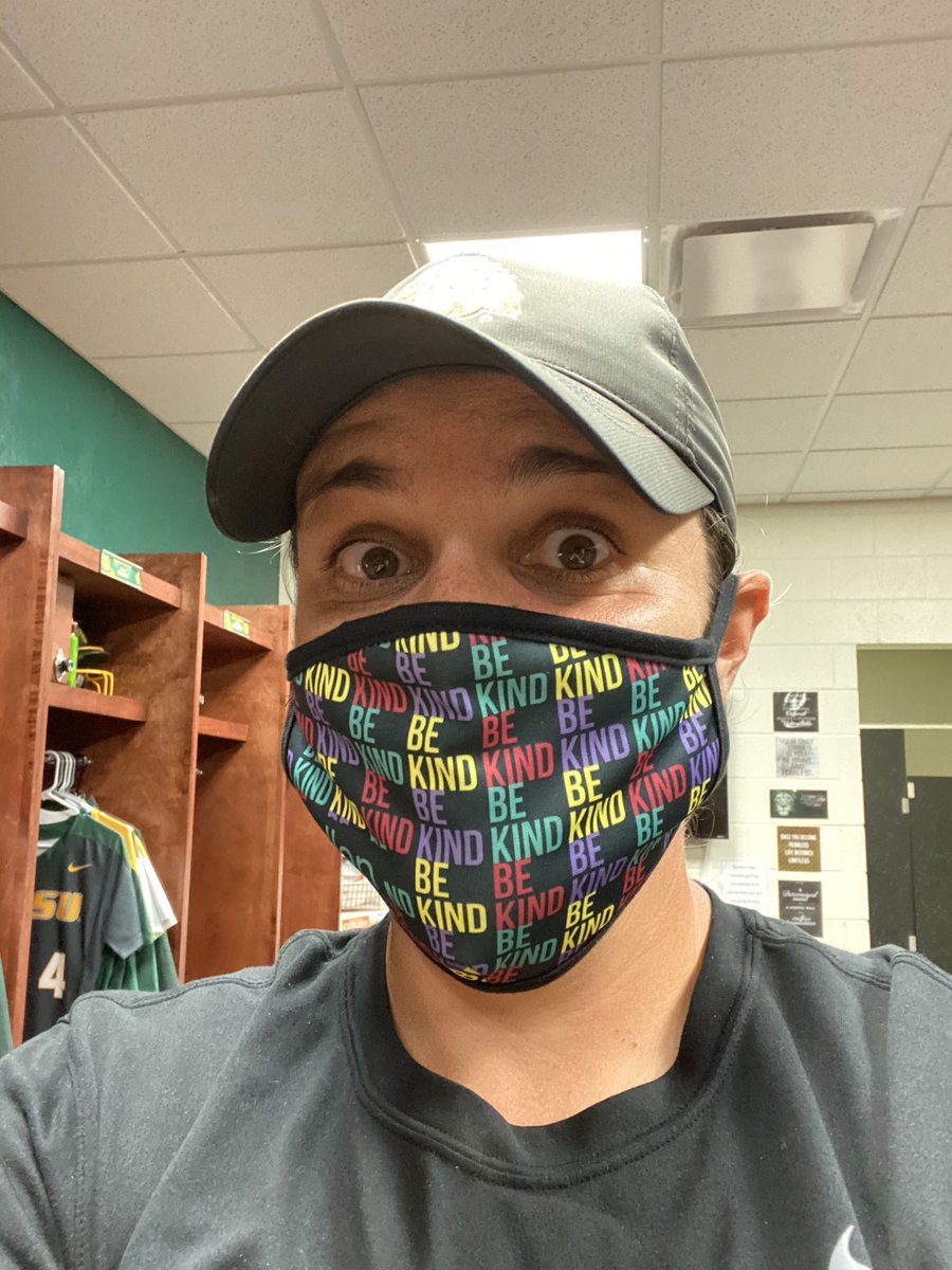 hallieblackney's tweet photo. Reasons to wear a mask:
1. It slows down the spread of covid.
2. When covid is no longer a threat, people in nursing homes/memory care facilities get to see their families in person again. A HUG can go a long way!
3. Selfishly, I get to take the field with our team again! https://t.co/dJFxBxfP6p