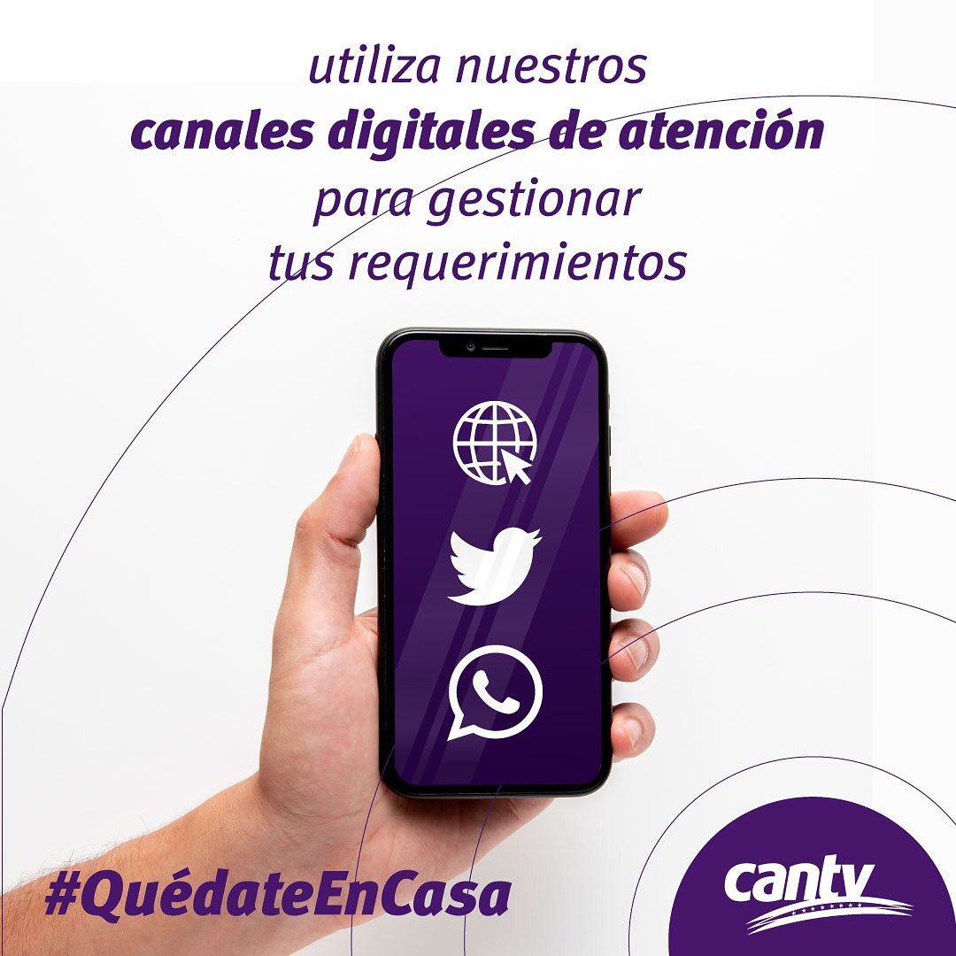 salaprensaCantv's tweet photo. #16Jul Desde tu hogar podrás hacer tus requerimientos a través de nuestros canales digitales de atención. #QuédateEnCasa y crea conciencia para sumarnos a la lucha contra el Covid-19 https://t.co/rGJqLemAtL